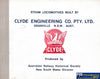 Steam Locomotives Build by Clyde Engineering Co Pty Ltd -Used- (UBND-0842S) Reference