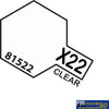 Tam-T81522 Tamiya Acrylic (Water) Paint Mini Gloss X-22 Clear 10Ml Glueandpaint
