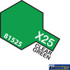 Tam-T81525 Tamiya Acrylic (Water) Paint Mini Gloss X-25 Clear Green 10Ml Glueandpaint