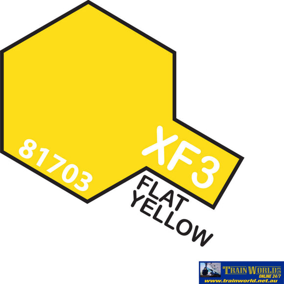 Tam-T81703 Tamiya Acrylic (Water) Paint Mini Flat Xf-3 Yellow 10Ml Glueandpaint