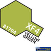 Tam-T81704 Tamiya Acrylic (Water) Paint Mini Flat Xf-4 Yellow Green 10Ml Glueandpaint