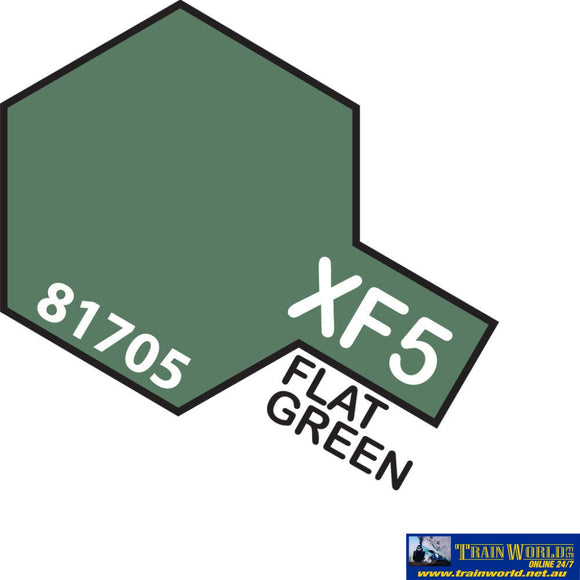 Tam-T81705 Tamiya Acrylic (Water) Paint Mini Flat Xf-5 Green 10Ml Glueandpaint