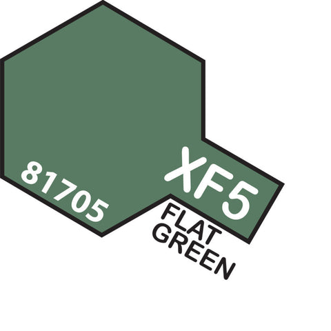 Tam-T81705 Tamiya Acrylic (Water) Paint Mini Flat Xf-5 Green 10Ml Glueandpaint