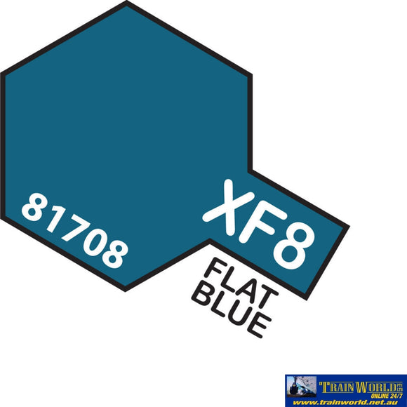 Tam-T81708 Tamiya Acrylic (Water) Paint Mini Flat Xf-8 Blue 10Ml Glueandpaint