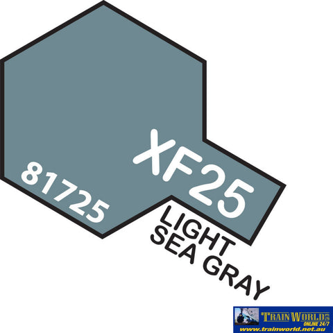 Tam-T81725 Tamiya Acrylic (Water) Paint Mini Flat Xf-25 Light Sea Grey 10Ml Glueandpaint