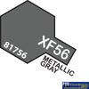 Tam-T81756 Tamiya Acrylic (Water) Paint Mini Flat Xf-56 Metallic Gray 10Ml Glueandpaint