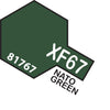 Tam-T81767 Tamiya Acrylic (Water) Paint Mini Flat Xf-67 Nato Green 10Ml Glueandpaint