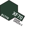 Tam-T81770 Tamiya Acrylic (Water) Paint Mini Flat Xf-70 Dark Green 2 10Ml Glueandpaint