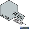 Tam-T81780 Tamiya Acrylic (Water) Paint Mini Flat Xf-80 Navy Gray British 10Ml Glueandpaint