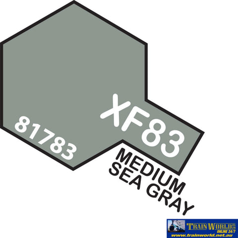 Tam-T81783 Tamiya Acrylic (Water) Paint Mini Flat Xf-83 Raf Medium Sea Grey 10Ml Glueandpaint