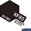 Tam-T81785 Tamiya Acrylic (Water) Paint Mini Flat Xf-85 Rubber Black 10Ml Glueandpaint