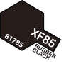 Tam-T81785 Tamiya Acrylic (Water) Paint Mini Flat Xf-85 Rubber Black 10Ml Glueandpaint