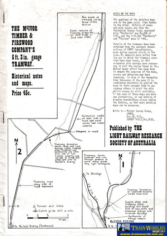 The McIvor Timber & Firewood Company’s Tramway -Used- (UBVC-1809S) - Reference