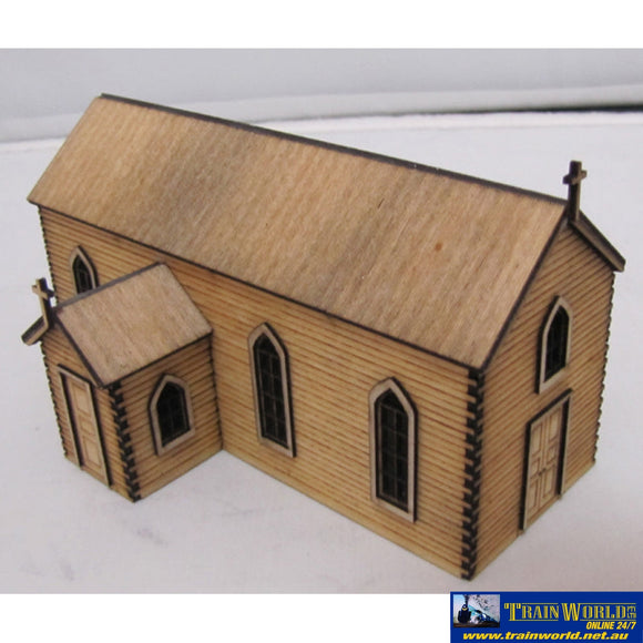 Tsm - Sm1044 Trackside Models Ho Scale – Laser Cut “The Country Church” Structures