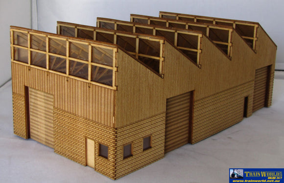 Tsm - Sm1058 Trackside Models Ho Scale – Laser Cut “Sawtooth Workshop” Structures
