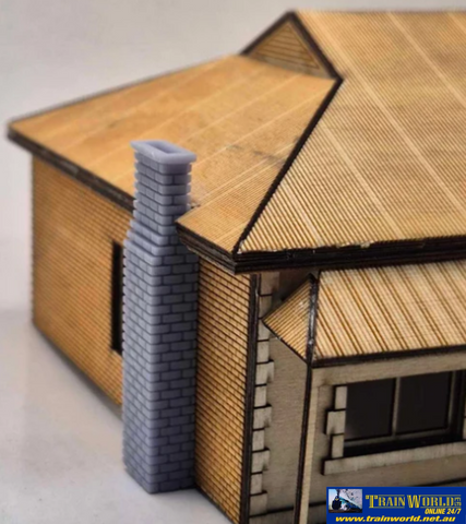 TSM-TP1001 - Side Mounted Chimney (3) - HO Scale - Structures