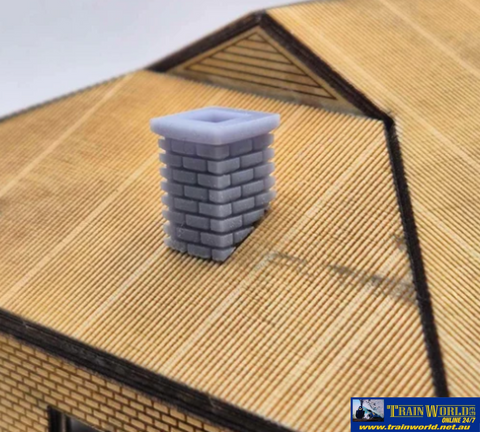 TSM-TP1002 - Angle Chimney (3) - HO Scale - Structures