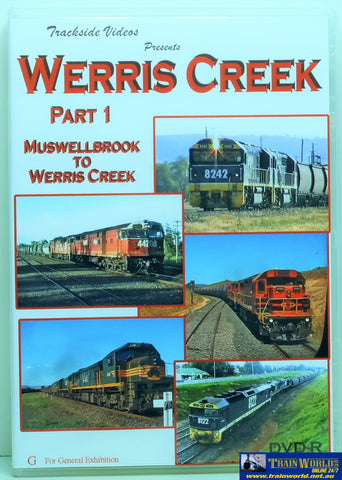 Tsv-024 Trackside Videos Dvd Werris Creek Part 1 (Muswellbrook To Creek) Cdanddvd