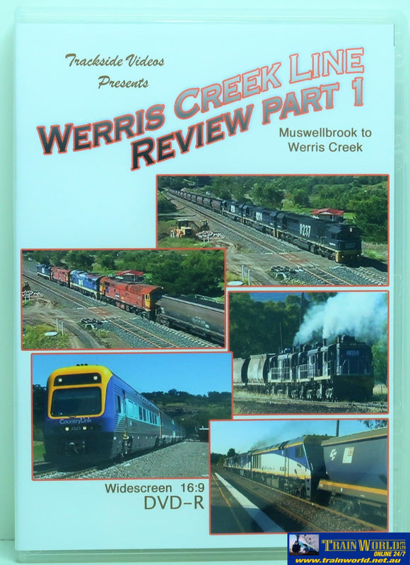 Tsv-056 Trackside Videos Dvd Werris Creek Line Review Pt 1 (Muswellbrook To Wc) Cdanddvd