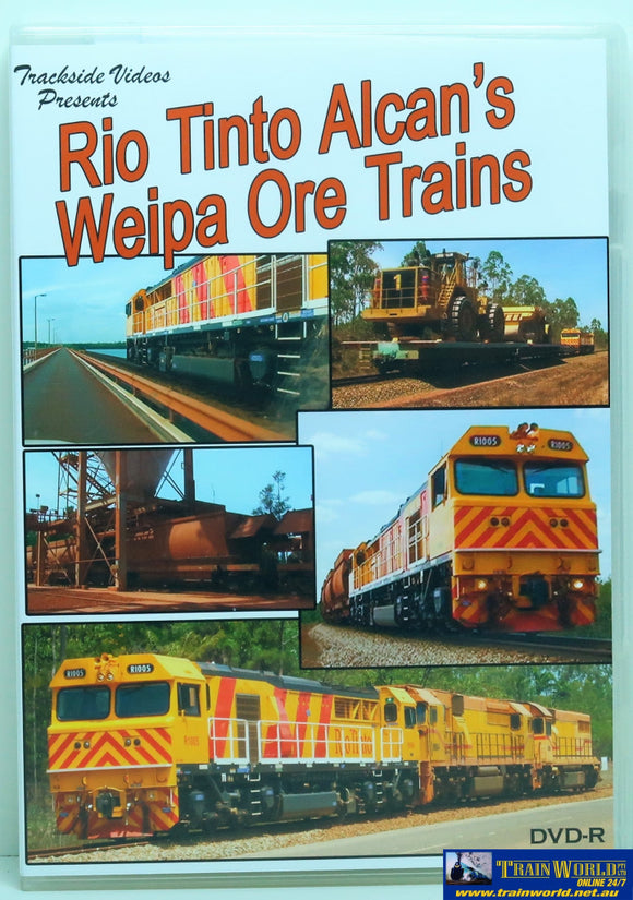 Tsv-077 Trackside Videos Dvd Rio Tinto Alcans Weipa Ore Trains Cdanddvd