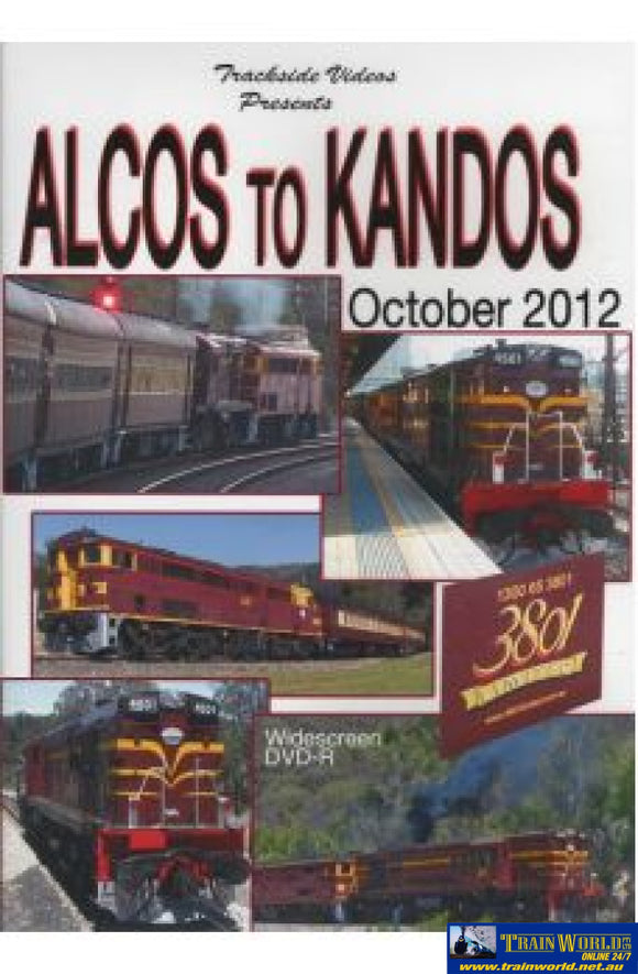 TSV-085 Trackside Videos DVD ALCOS to KANDOS October 2012 CDandDVD