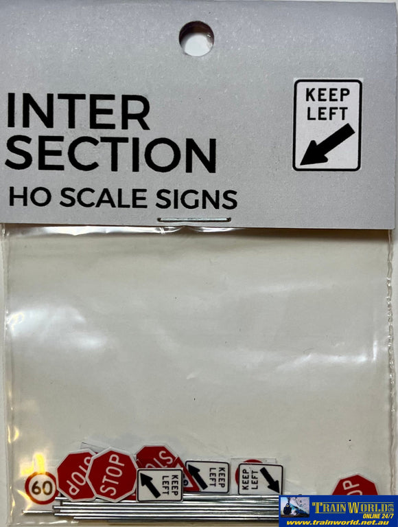 Ttg-006 The Train Girl -Signage- Intersection Pack Ho Scale Scenery