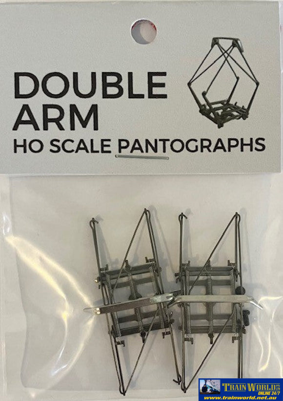 Ttg-57 The Train Girl Double-Arm Pantograph (2-Pack) Ho Scale Scenery