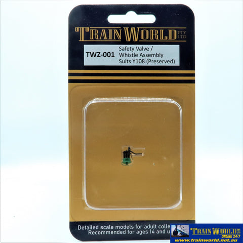 TWZ-001 Train World Safety Valve / Whistle Assembly Suits Y108 preserved HO Scale. Part