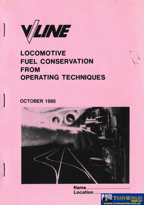 V/Line Locomotive Fuel Conservation -Used- (UBVB-1137S) Reference