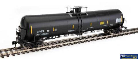 WAL-100730 Walthers-Proto 55’ Trinity Modified 30,145-Gallon Tank Car Bridger Rail Shipping BRGX #45 HO-Scale Rolling