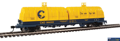 Wal-105214 Walthers-Proto 50 Evans Cushion Coil Car Chessie/c&o Ho Scale Rolling Stock