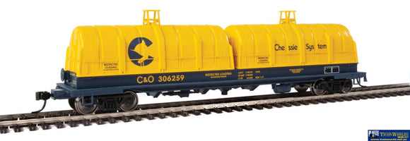 Wal-105215 Walthers-Proto 50 Evans Cushion Coil Car Chessie/c&o Ho Scale Rolling Stock