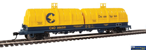 Wal-105216 Walthers-Proto 50 Evans Cushion Coil Car Chessie/c&o Ho Scale Rolling Stock