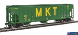 Wal-106164 Walthers-Proto 58 Evans 4780 Cu Ft 3-Bay Covered Hopper M-K-T Ho Scale Rolling Stock