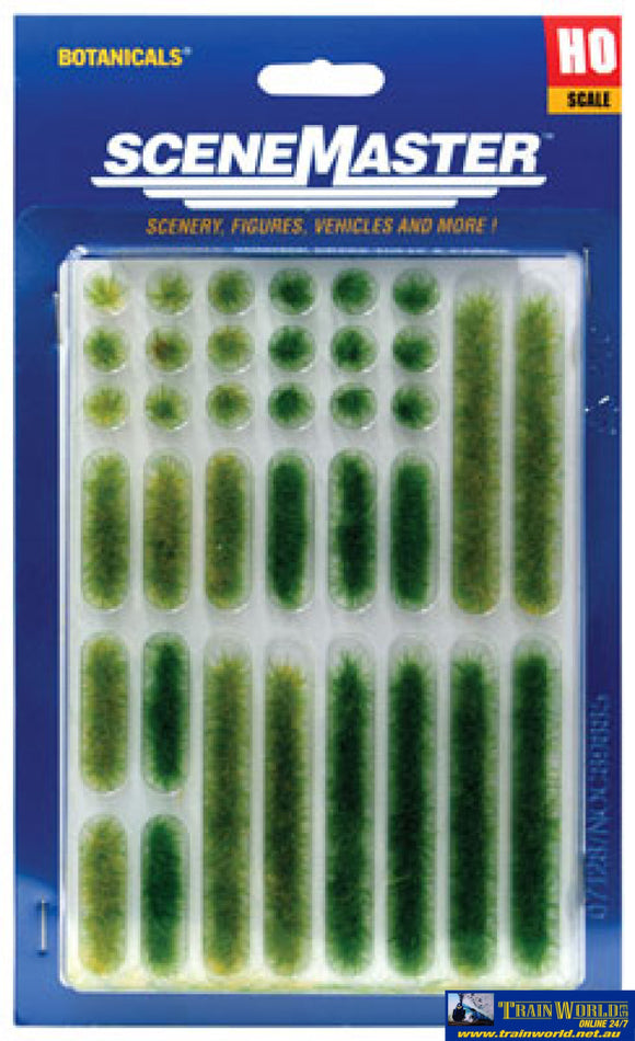 Wal-1103 Walthers Scenemaster Grass Tufts And Strips 1/4 0.6Cm Tall (Summer) Scenery