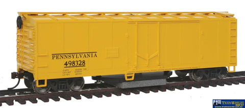WAL-1483 931-1483 Walthers-Trainline 40’Plug Door Track Cleaning Boxcar #498328 Pennsylvania Railroad (PRR) HO-Scale