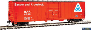 Wal-2041 Walthers-Mainline 50 Fge Insulated Box Car #9065 Bangor & Aroostook Ho Scale Rolling Stock