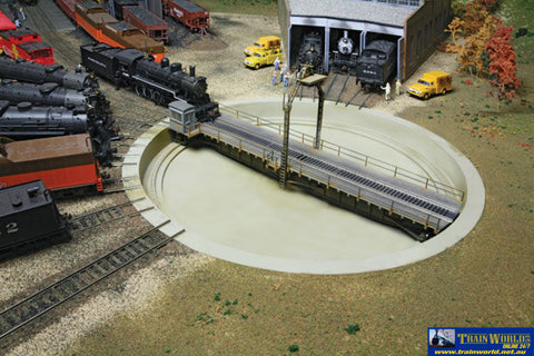 Wal-2860 Walthers Cornerstone Kit 90 Dcc Motorized Turntable Ho Scale Track/accessories