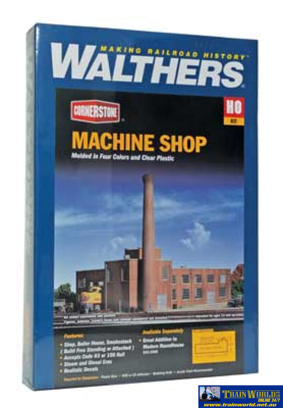 Wal-2902 Walthers Cornerstone Kit Machine Shop Ho Scale Structures
