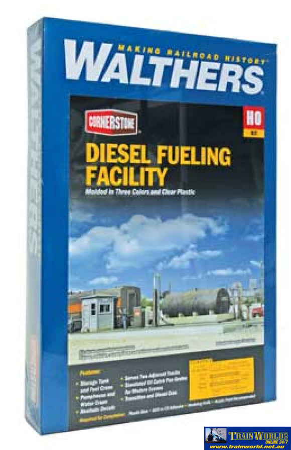 Wal-2908Z Walthers Cornerstone Kit Diesel Fueling Facility Ho Scale Structures