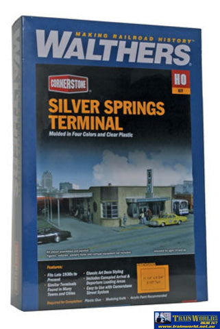 Wal-2934 Walthers Cornerstone Kit Silver Springs Terminal Ho Scale Structures