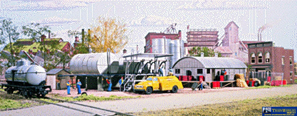 Wal-3006 Walthers Cornerstone Kit Interstate Fuel & Oil Co Ho Scale Structures