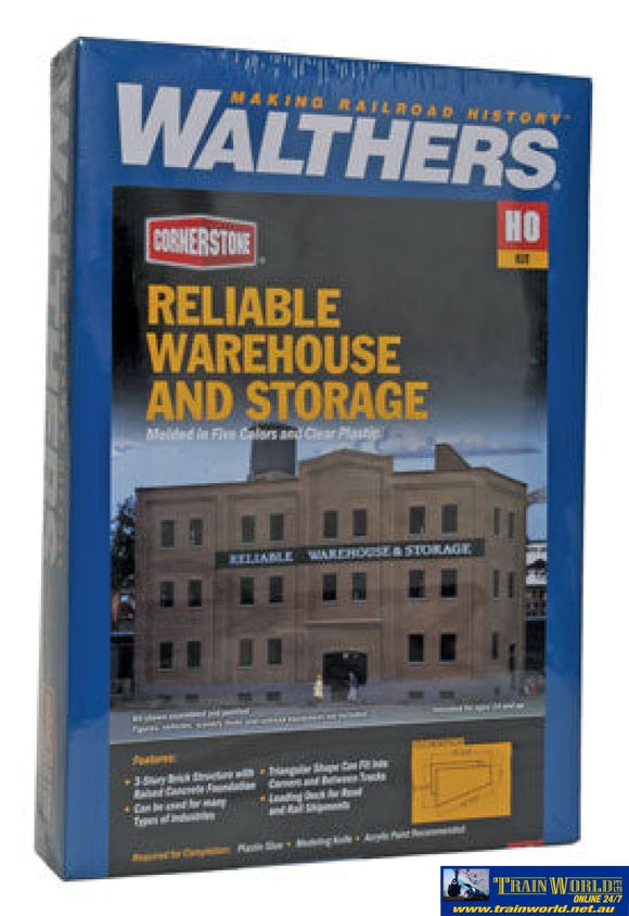 Wal-3014 Walthers Cornerstone Kit Reliable Warehouse & Storage Ho Scale Structures