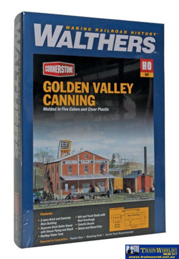 Wal-3018 Walthers Cornerstone Kit Golden Valley Canning Co Ho Scale Structures