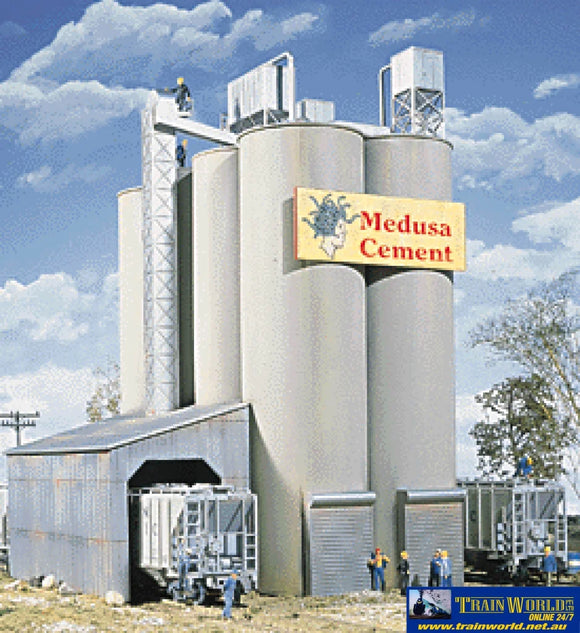 Wal-3019 Walthers Cornerstone Kit Medusa Cement Co Ho Scale Structures