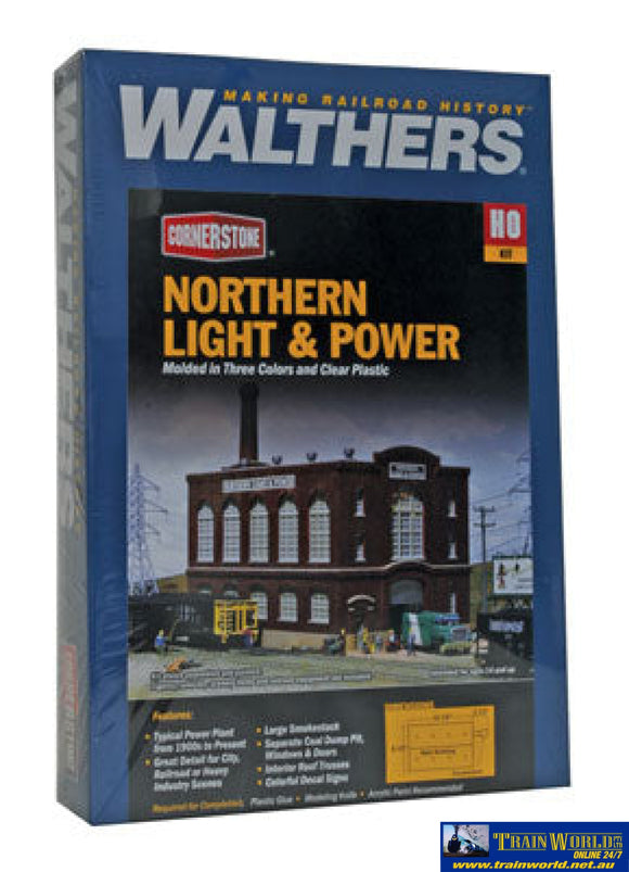Wal-3021 Walthers Cornerstone Kit Northern Light & Power Ho Scale Structures