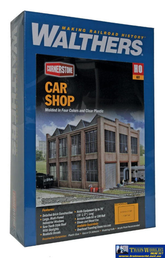 Wal-3040Z Walthers Cornerstone Kit Railroad Car Shop Ho Scale Structures