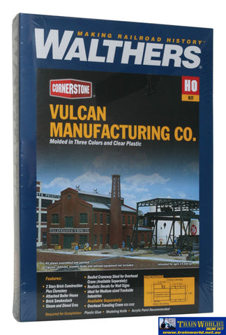 Wal-3045 Walthers Cornerstone Kit Vulcan Manufacturing Co Ho Scale Structures