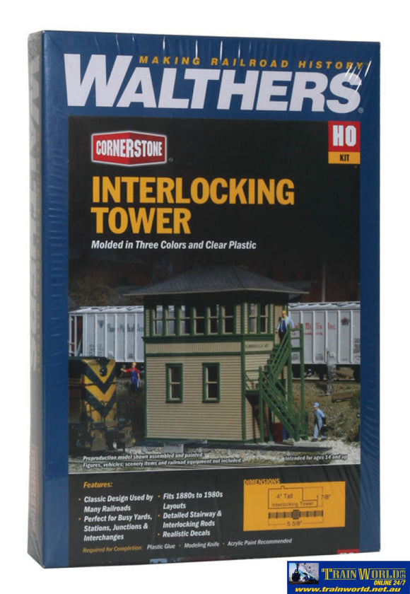 Wal-3071 Walthers Cornerstone Kit Interlocking Tower Ho Scale Structures