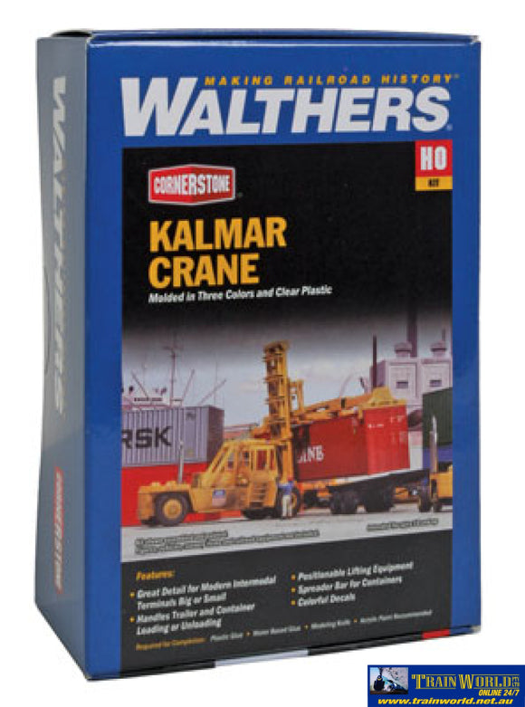 Wal-3109 Walthers Cornerstone Kit Kalmar Intermodal Container Crane Ho Scale Structures